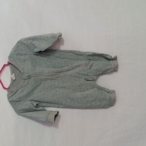 SHEIN Soft Gray Baby Onesie